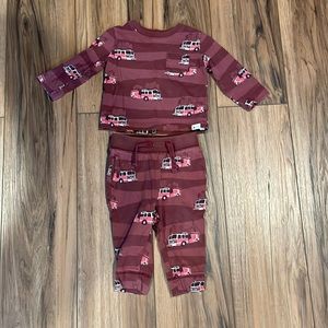Gap fire truck 12-18 month pj set